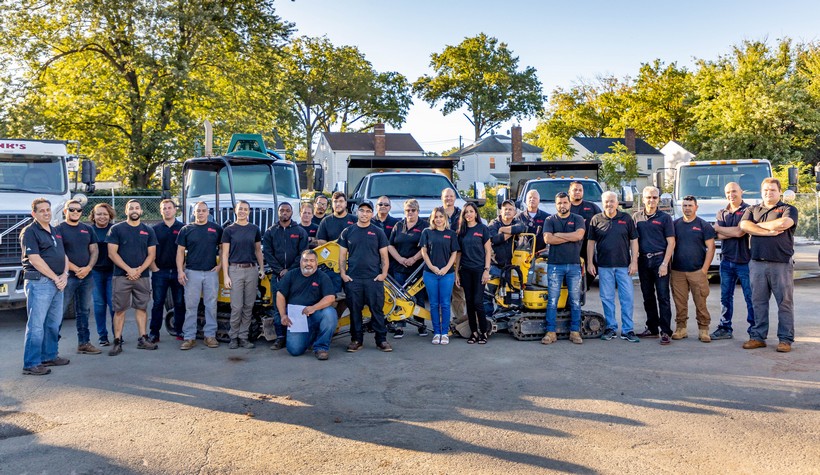 Team photo oil tank removal nj